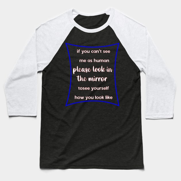Humanity Baseball T-Shirt by Gynstyle